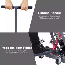 Load image into Gallery viewer, Costway 1500 LBS Hydraulic Motorcycle/ATV Jack Lift Hoist Jacks Red