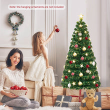 Load image into Gallery viewer, 5FT Fiber Optic Artificial Christmas Tree with 21 Star LED Lights