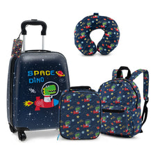Load image into Gallery viewer, 5 Piece Kids Luggage Set Carry-on Children Rolling Suitcase Set with Backpack