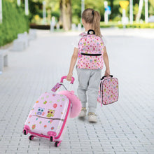 Load image into Gallery viewer, 5 Piece Kids Luggage Set Carry-on Children Rolling Suitcase Set with Backpack