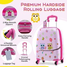 Load image into Gallery viewer, 5 Piece Kids Luggage Set Carry-on Children Rolling Suitcase Set with Backpack