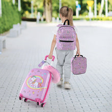 Load image into Gallery viewer, 5 Piece Kids Luggage Set Carry-on Children Rolling Suitcase Set with Backpack