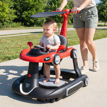 Load image into Gallery viewer, 6-in-1 Baby Walker Toddler Push Car with Canopy and Wheels
