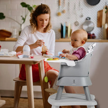 Load image into Gallery viewer, 6-in-1 Baby High Chair with 5-Point Harness and Removable Tray