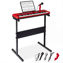 Load image into Gallery viewer, 61 Keys Kids Piano Keyboard with Adjustable Stand for Aged 3+ Years Old