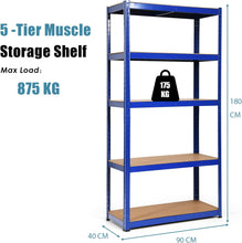Load image into Gallery viewer, COSTWAY 5 Tier Garage Shelving Unit, Height Adjustable Boltless Storage Rack