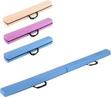 Load image into Gallery viewer, 7FT/2.1M Folding Gymnastics Balance Beam, Professional Training Beam with Carry Handles and Anti-slip Bottom