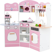 Load image into Gallery viewer, Kids Wooden Corner Kitchen Pretend Toy Kitchen Playset for 3+ Years Old