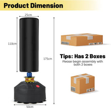 Load image into Gallery viewer, COSTWAY 70 Inch Freestanding Punching Bag, Heavy Boxing Bag with Gloves