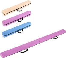 Load image into Gallery viewer, 7FT/2.1M Folding Gymnastics Balance Beam, Professional Training Beam with Carry Handles and Anti-slip Bottom
