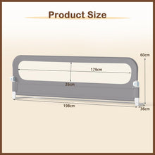 Load image into Gallery viewer, Bed Rail, Swing Down Toddler Safety Beds Guard with Adjustable Height