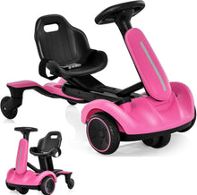 Load image into Gallery viewer, 6V Kids Ride On Car, Electric Go Kart with Adjustable Seat & Speeds, 360¡ã Spin Wheels, Horn, Sounds and Safety Belt