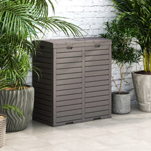 Load image into Gallery viewer, 62 Gallon Waterproof Double Bucket Outdoor Trash Can