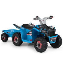 Load image into Gallery viewer, 6V Kids Electric Quad with Removable Back Trailer Toddler Ride On ATV