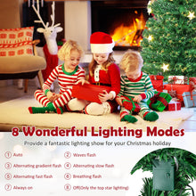 Load image into Gallery viewer, 6FT Fiber Optic Artificial Christmas Tree with 21 Star LED Lights
