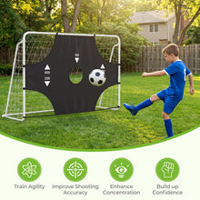 Load image into Gallery viewer, 7 x 5 ft Soccer Goal Set for Backyard with Removable Target Cloth