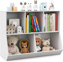 Load image into Gallery viewer, Toy Storage Organizer, 5 Cubby Kids Storage Shelf Unit with Anti-Tipping Kits