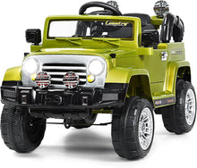 Load image into Gallery viewer, Kids Ride on Car, 12V Battery Powered Car with Remote Control, Lights, Music, Horn, 3 Speeds, Spring Suspension