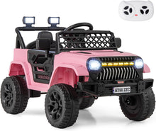 Load image into Gallery viewer, Kids Ride on Car, 12V Battery Powered Toy Car with Remote Control, Lights, Music, Horn