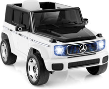 Load image into Gallery viewer, Kids Ride on Car, 12V Licensed Mercedes Benz Toy Car with Remote Control, Music, Horn, Lights, USB