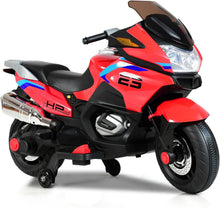 Load image into Gallery viewer, 12V Children Electric Motorbike with Training Wheels