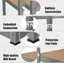 Load image into Gallery viewer, COSTWAY 5 Tier Garage Shelving Unit, Height Adjustable Boltless Storage Rack