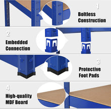 Load image into Gallery viewer, COSTWAY 5 Tier Garage Shelving Unit, Height Adjustable Boltless Storage Rack
