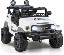 Load image into Gallery viewer, Kids Ride on Car, 12V Licensed Toyota FJ Car with Remote Control, Lights, Music, Horn, Wireless