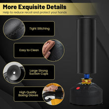Load image into Gallery viewer, COSTWAY 70 Inch Freestanding Punching Bag, Heavy Boxing Bag with Gloves