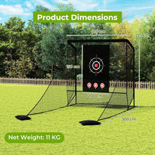 Load image into Gallery viewer, Golf Practice Hitting Net Golf Cage with Dual Side Barriers