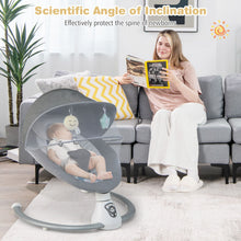 Load image into Gallery viewer, Baby Bouncer with 5 Swing Speeds and Built-in 17 Music for Newborn