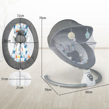 Load image into Gallery viewer, Baby Bouncer with 5 Swing Speeds and Built-in 17 Music for Newborn