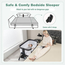 Load image into Gallery viewer, Baby Bedside Crib with Mattress for Birth to 9kg