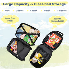 Load image into Gallery viewer, 2 Pieces Kids Luggage Set with Wheels and Height Adjustable Handle