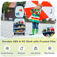 Load image into Gallery viewer, 2 Pieces Kids Luggage Set with Wheels and Height Adjustable Handle