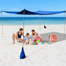 Load image into Gallery viewer, Beach Canopy Shields 300 x 300 cm Beach Tent Sun Shelter Fit 6-8 People