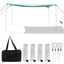 Load image into Gallery viewer, Beach Canopy Shields 300 x 300 cm Beach Tent Sun Shelter Fit 6-8 People