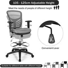 Load image into Gallery viewer, Mesh Drafting Chair with Adjustable Footrest