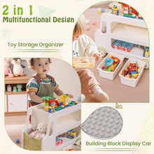 Load image into Gallery viewer, 2 in 1 Car Shaped Toy Cabinet with Safe HDPE Frame and 2 Storage Baskets