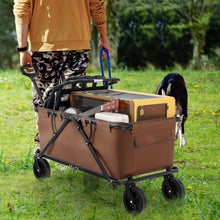Load image into Gallery viewer, Collapsible Foldable Wagon Cart with Adjustable Handlebar