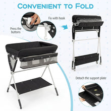 Load image into Gallery viewer, Diaper Changing Station with 3 Position Adjustable Level and 4 Universal Wheels