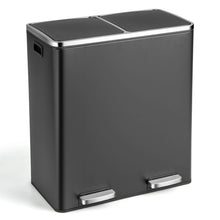 Load image into Gallery viewer, Double Recycle Pedal Bin wth Dual Removable Compartments