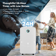 Load image into Gallery viewer, Portable 12L Dehumidifier with 3 Modes and 24H Timer