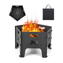 Load image into Gallery viewer, Collapsible Portable Plug Fire Pit with Storage Bag