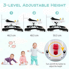 Load image into Gallery viewer, Foldable Baby Walker with Wheels and Anti Roll Over for Kids
