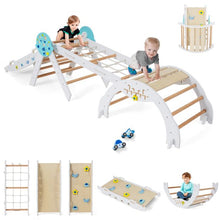 Load image into Gallery viewer, 8-in-1 Foldable Climbing Toys with Ramp and Climbing Rope for Toddlers