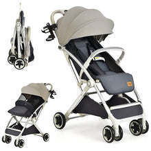 Load image into Gallery viewer, Folding Pushchair with Adjustable Backrest and Footrest