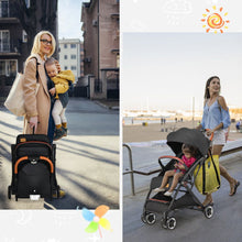 Load image into Gallery viewer, Folding Pushchair with Adjustable Backrest and Footrest