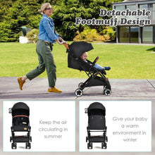 Load image into Gallery viewer, Folding Pushchair with Adjustable Backrest and Footrest