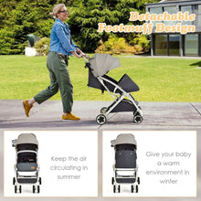 Load image into Gallery viewer, Folding Pushchair with Adjustable Backrest and Footrest